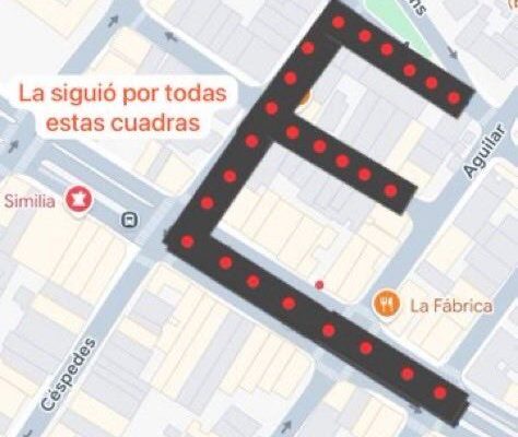 “No pude salir más”: la denuncia de una influencer que fue perseguida por un hombre con un objeto punzante en Belgrano