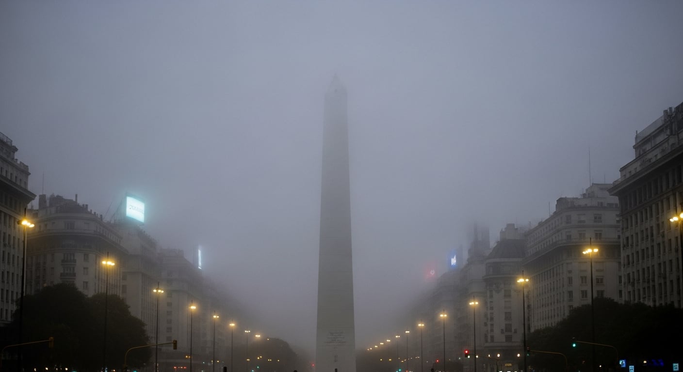 La niebla reduce la visibilidad y mantiene el cielo nublado en Buenos Aires (Imagen Ilustrativa Infobae)