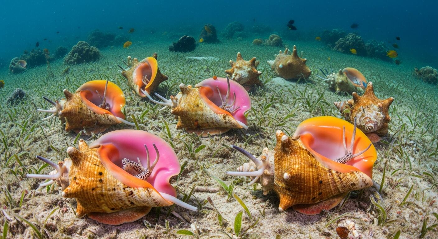 El caracol reina figura entre las especies protegidas por acuerdos internacionales de conservación. (Imagen Ilustrativa Infobae)