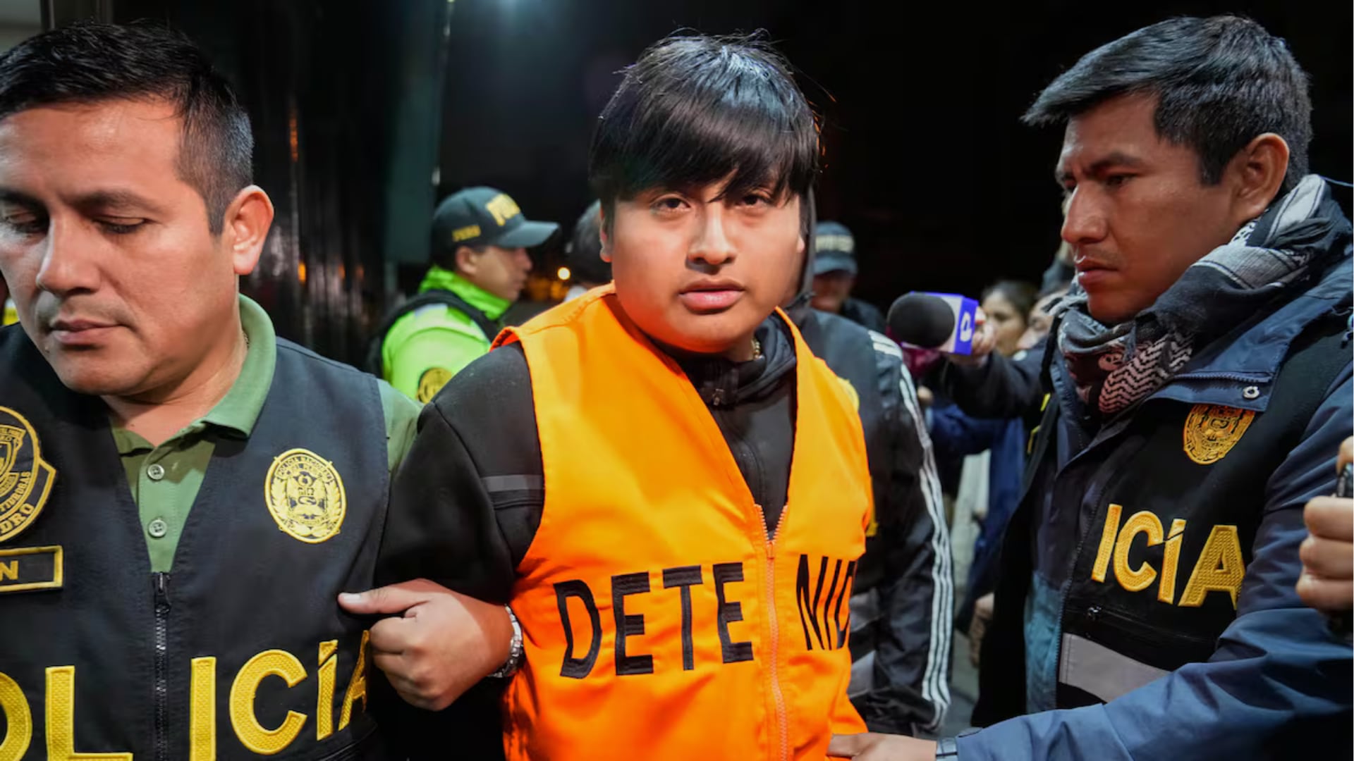 Janzen Valverde tras su arresto en Lima (Foto: Martin Mejia (AP))