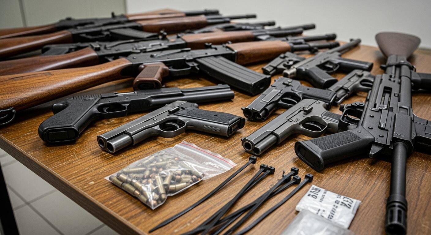 Secuestraron 36 armas, 32 cargadores y más de 2.000 municiones de distintos calibres