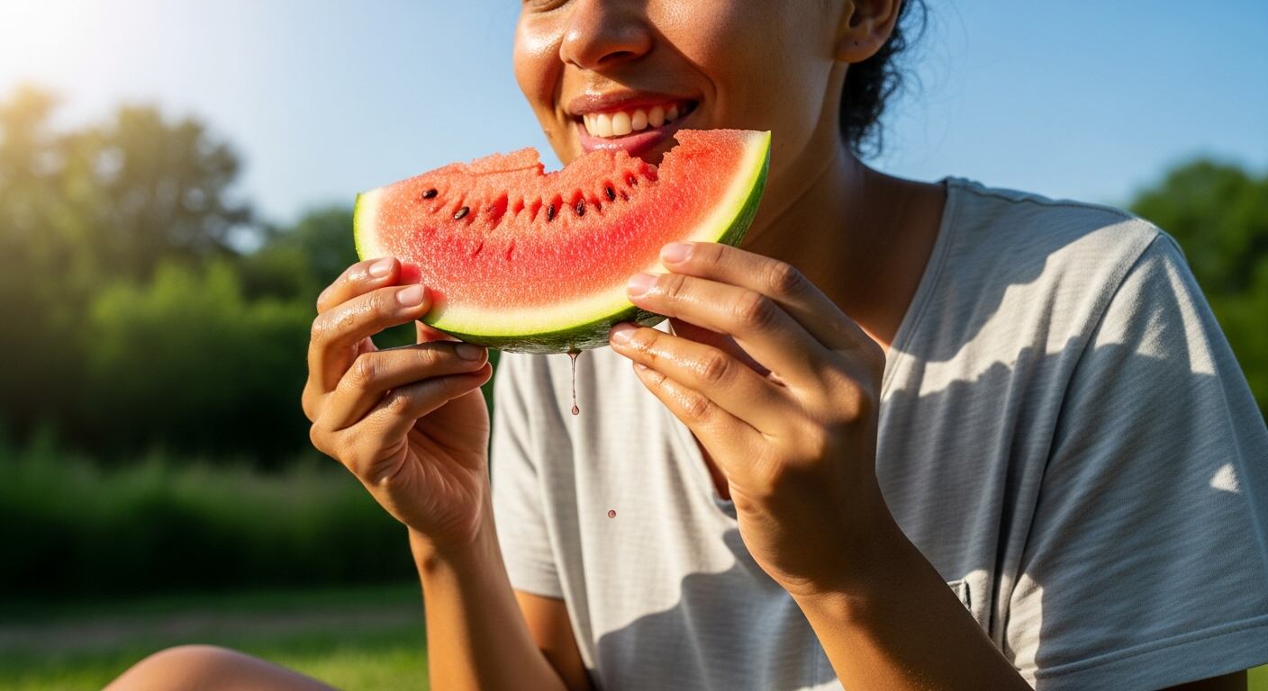 La ciencia sugiere que la suplementación con jugo de sandía favoreció la variabilidad del ritmo cardíaco y la salud de los vasos sanguíneos (Imagen Ilustrativa Infobae)