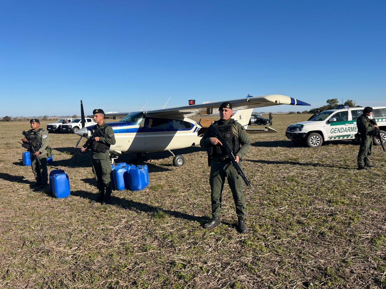 Un gendarme resultó herido por el operativo con una fractura de cráneo 