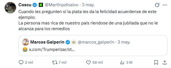 El llamado de Coscu a la defensa de los jubilados argentinas reforzó la discusión pública sobre el rol de los influencers y empresarios ante la crisis social