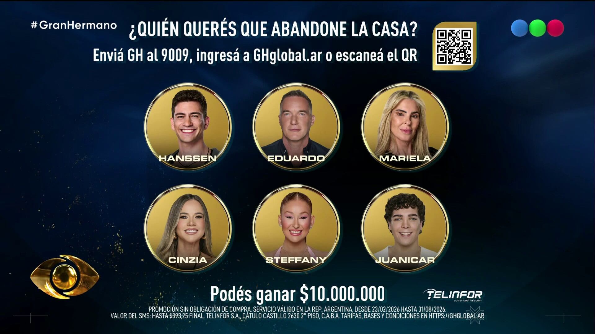 Matías Hanssen, Eduardo Carrera, Mariela Prieto, Cinzia Francischiello, Steffany Pereira y Juan 'Juanicar' Caruso quedaron en peligro de eliminación
