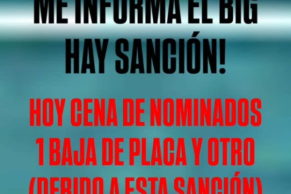 Santiago del Moro anunció un contundente castigo contra uno de los participantes de Gran Hermano: “Hay sanción”