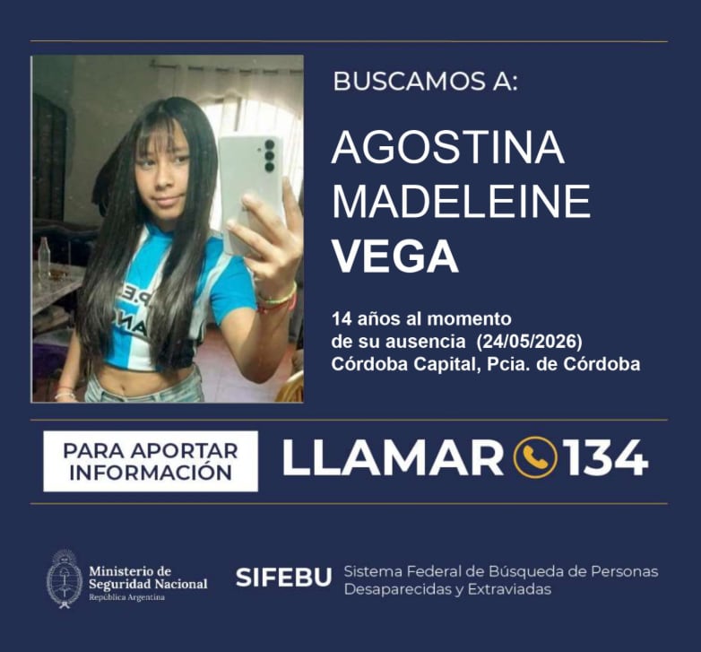 Alerta Sofía por Agostina Vega