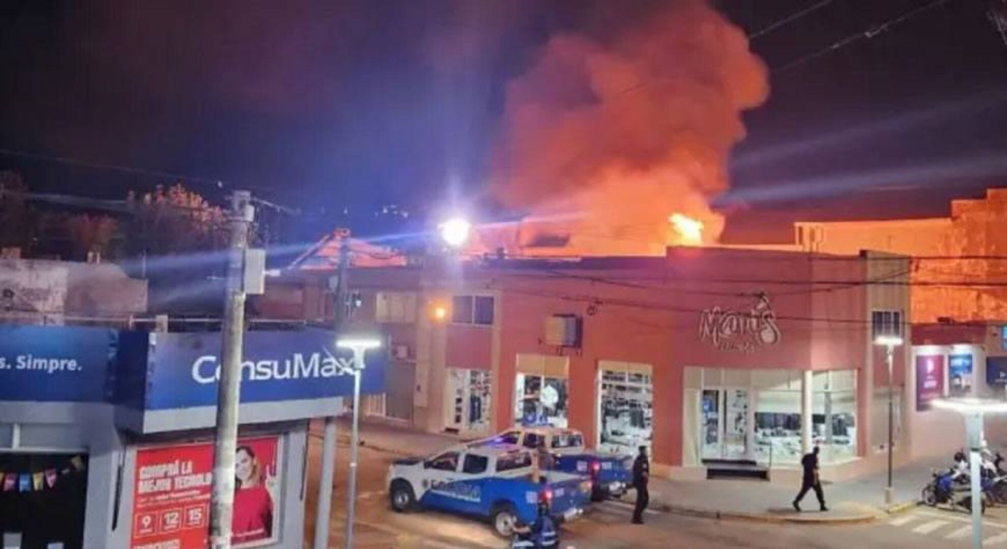 Así se vio el momento de la explosión (Facebook: Infor Mate Santa Fe)