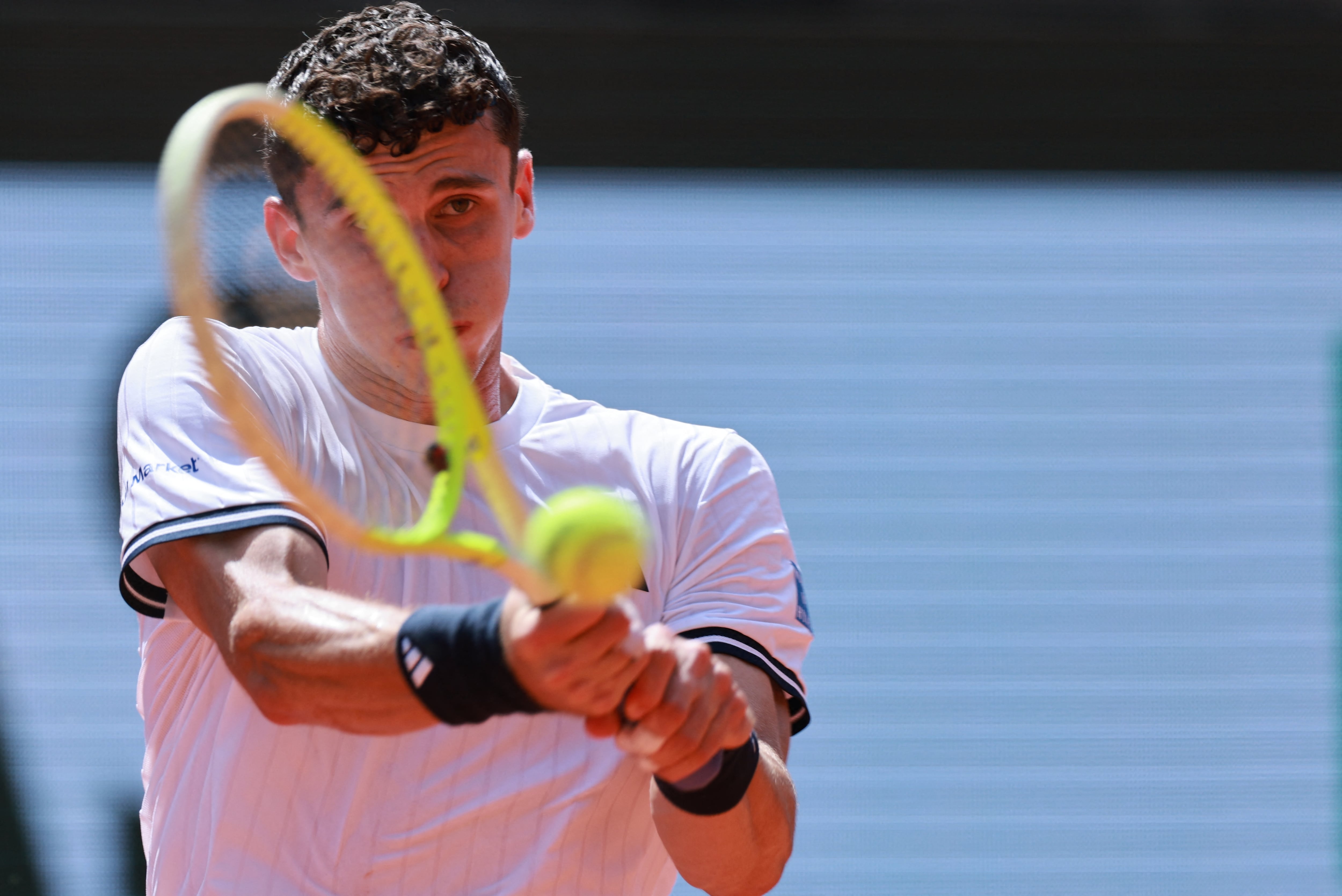 Juan Manuel Cerúndolo el único argentino en carrera en Roland Garros (Crédito: REUTERS/Stephanie Lecoc)