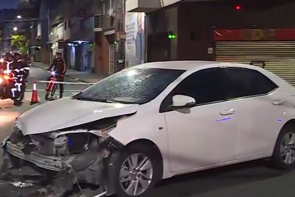 Un conductor sufrió un ataque de epilepsia y causó un choque múltiple con ocho heridos en el barrio de Belgrano