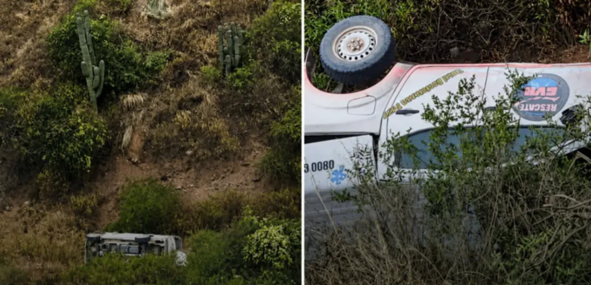 Una camioneta de rescate volcó por un barranco en Salta, pero afortunadamente sus ocupantes resultaron ilesos en el accidente (El Tribuno)