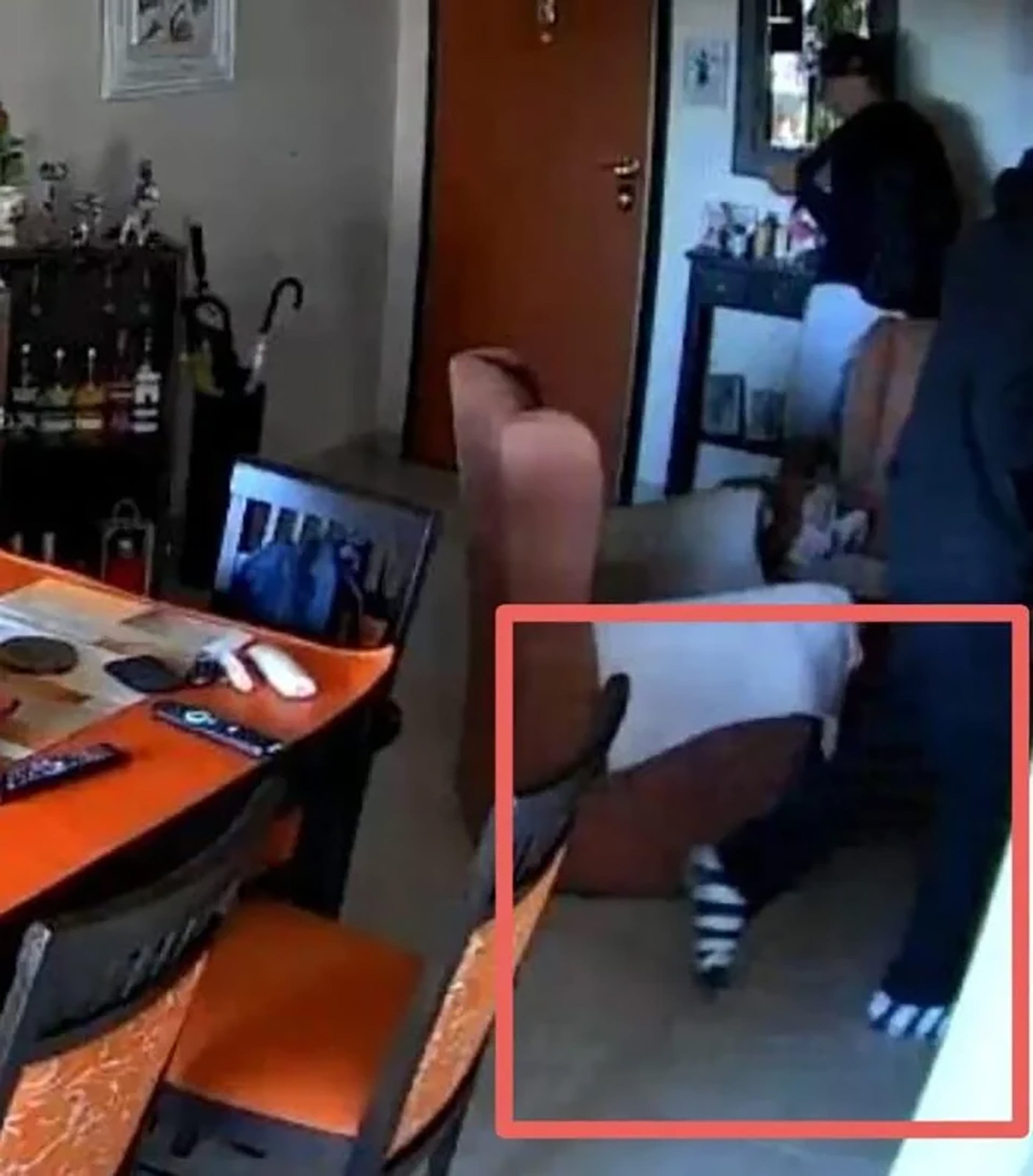 Las zapatillas secuestrada a uno de los detenidos, claves para vincularlo con el hecho