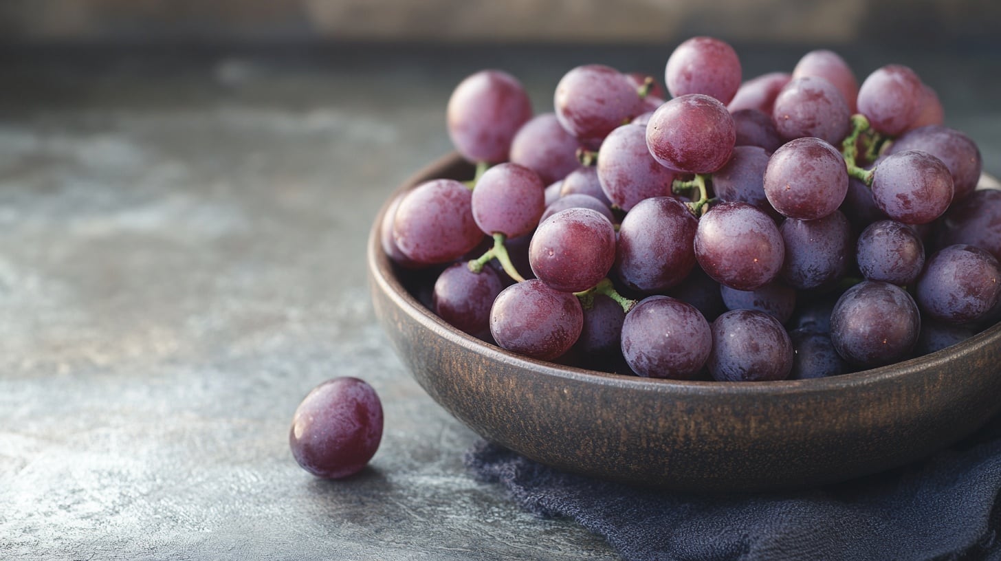 Una taza de uvas aporta vitamina C, vitamina K, potasio, cobre, tiamina, riboflavina, agua y fibra en cantidades relevantes para la dieta (Imagen Ilustrativa Infobae)