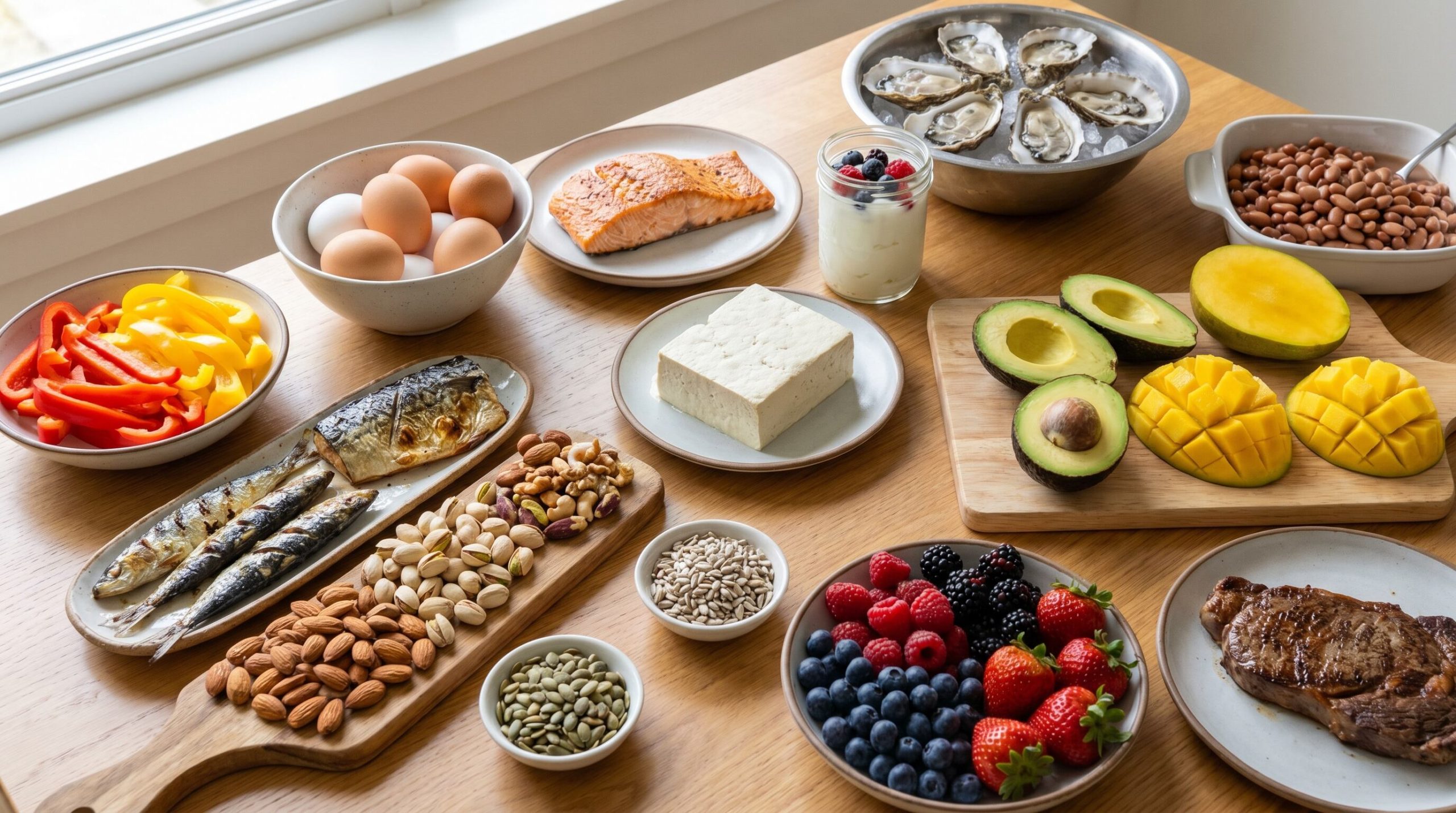 15 alimentos para evitar deficiencias nutricionales relacionadas con la caída del cabello