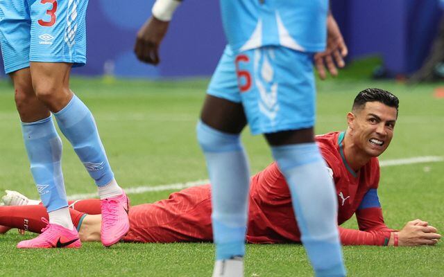 Cristiano Ronaldo y una mueca de fastidio tras su flojo partido ante RD Congo en el partido inaugural de Portugal en el Mundial 2026 (Reuters/Troy Taormina)
