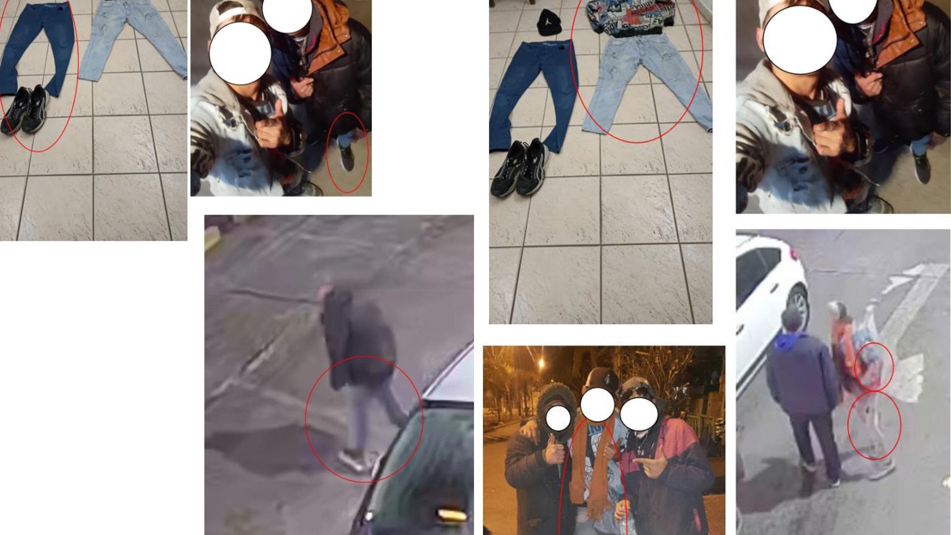 Durante el procedimiento, los investigadores secuestraron las prendas de vestir que ambos utilizaron durante el asalto