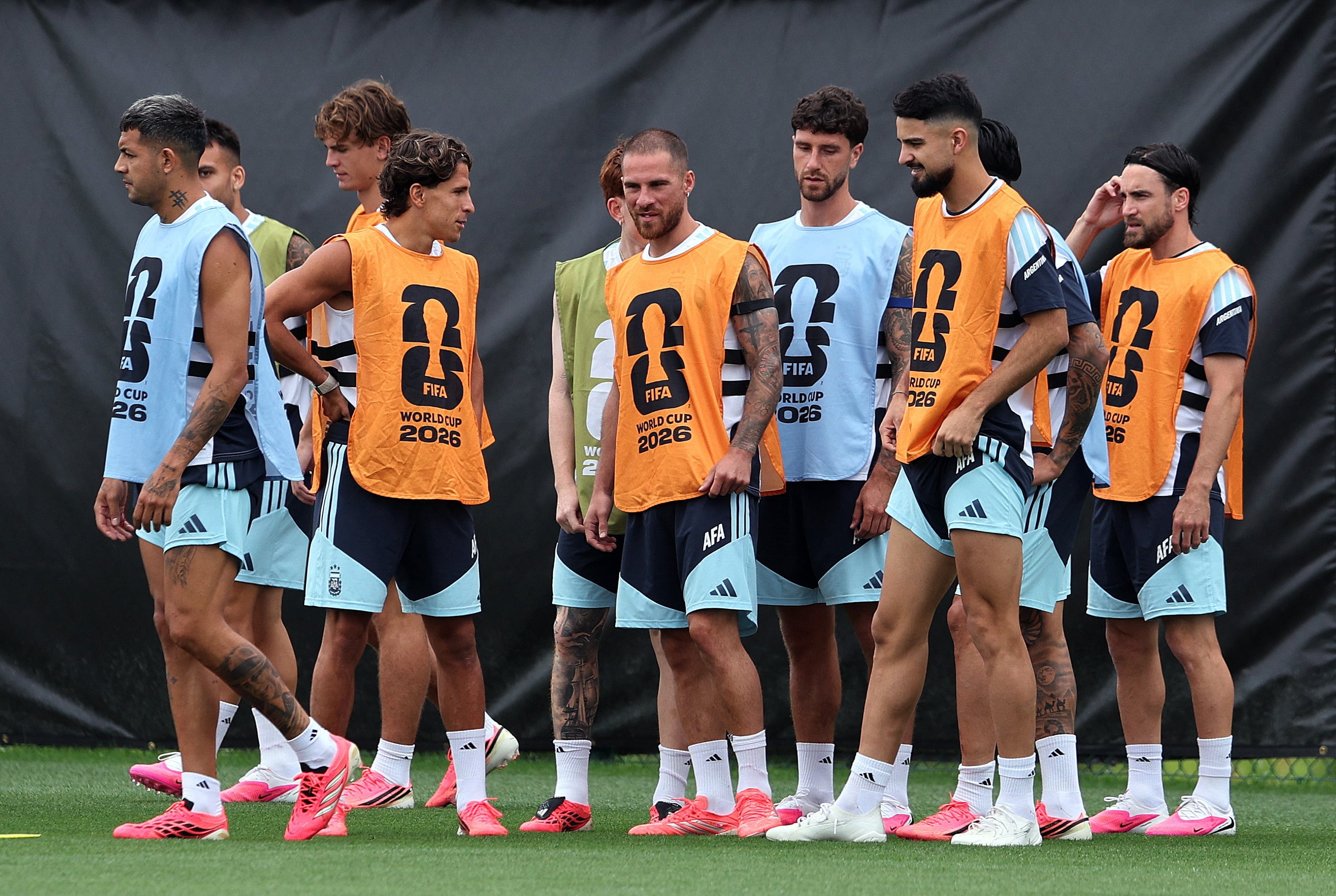 El último ensayo de Argentina en Kansas antes del choque ante Austria (Reuters/William Purnell)