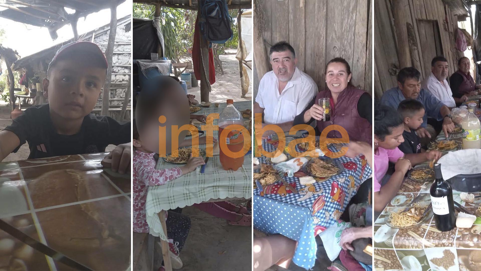 Las fotos del último almuerzo de Loan Peña