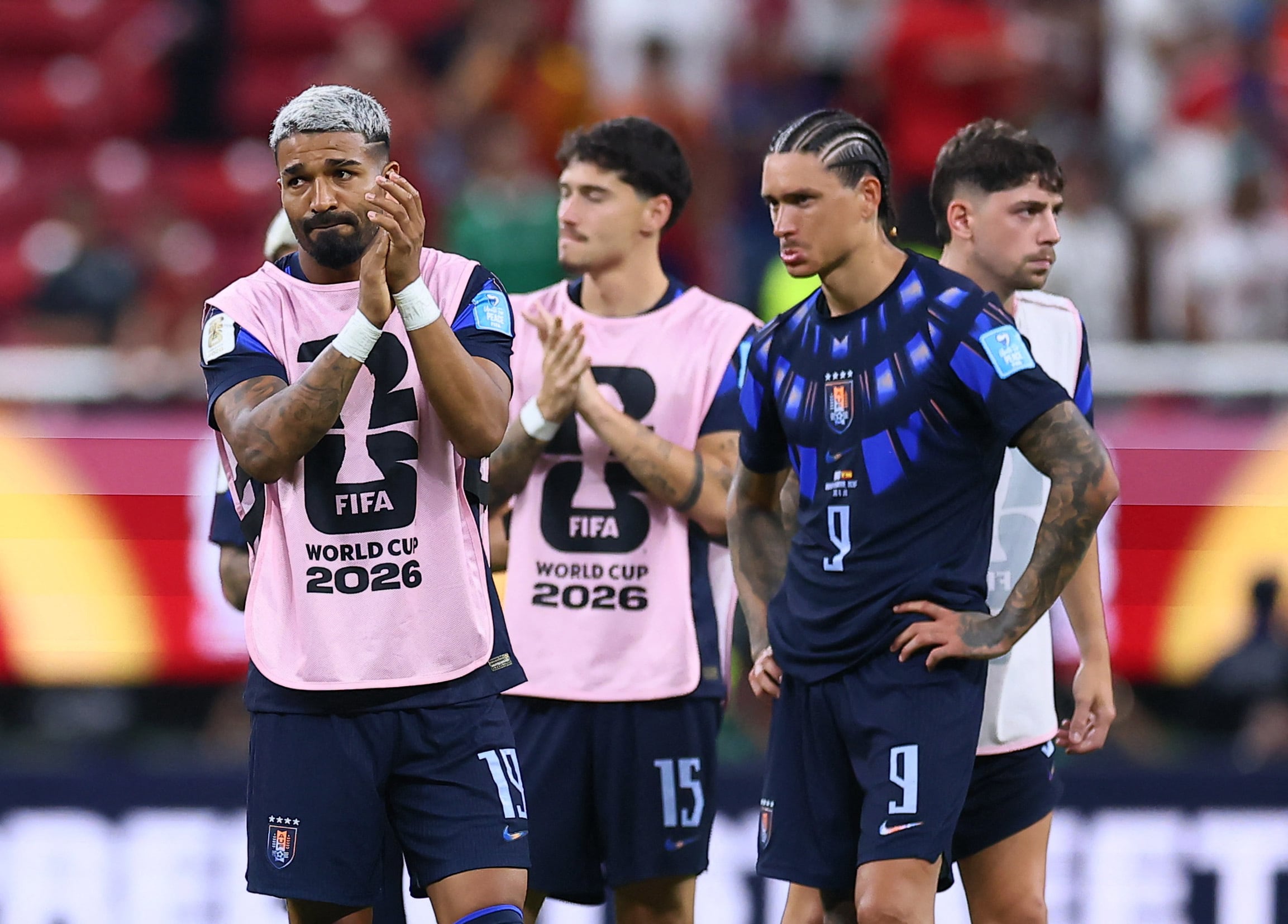Los jugadores de Uruguay se tendrá que ir del Mundial 2026 por sus propios medios (REUTERS/Eloisa Sanchez)