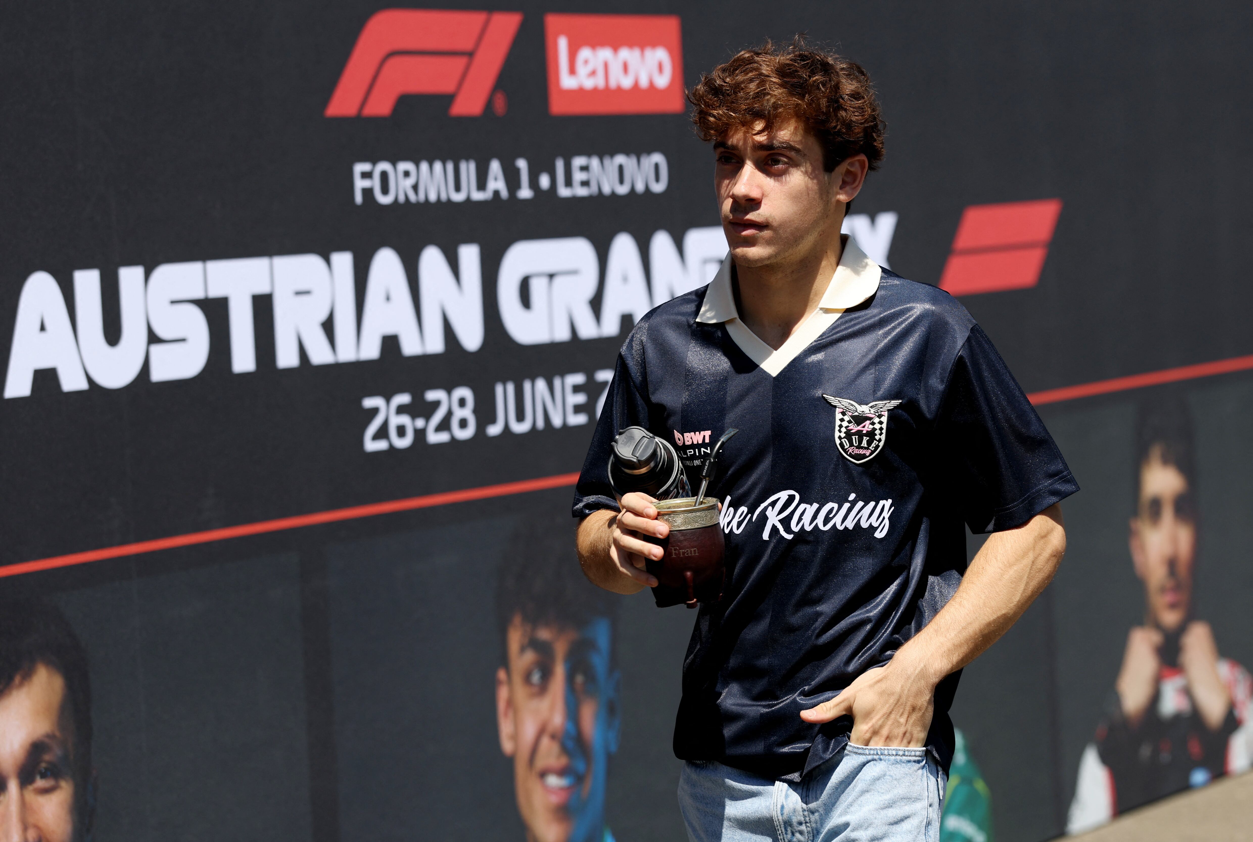 Franco Colapinto se ubica 12° en el campeonato con 16 puntos (REUTERS/Leonhard Foeger)