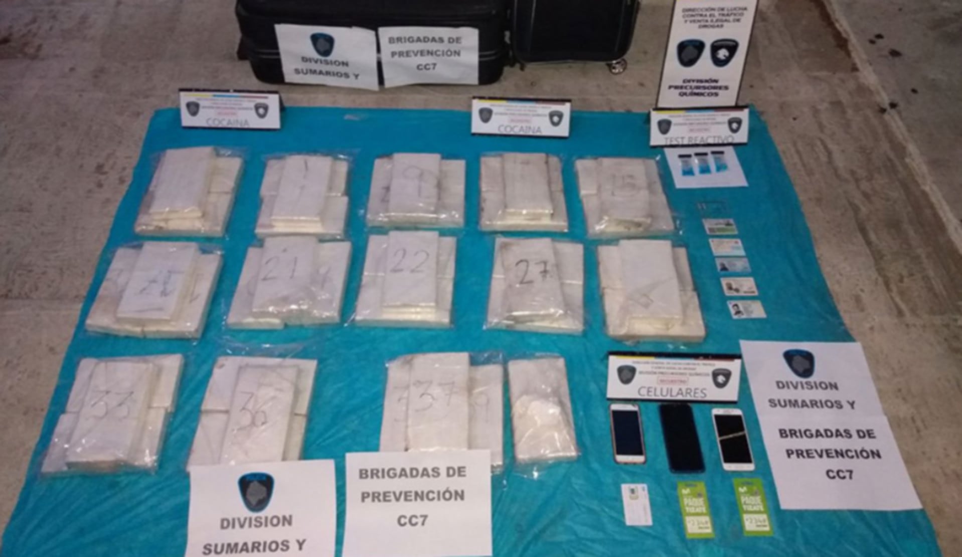 Operación policial en Caballito culmina con el secuestro de cocaína, valijas, celulares y documentos, desarticulando una organización narco que utilizaba taxis para sus actividades ilícitas (Fiscales.gob.ar)