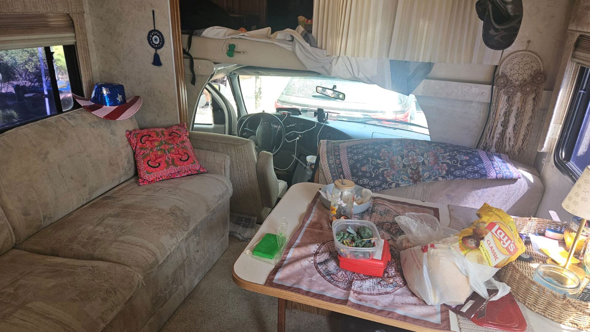 El interior del motorhome
