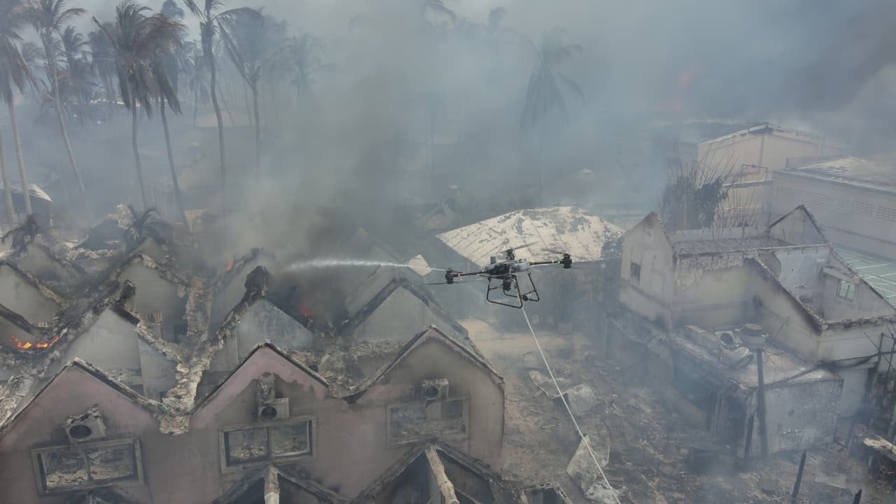 El incendio obliga a evacuar a cerca de 1.700 huéspedes en Bayahíbe (Redes sociales)