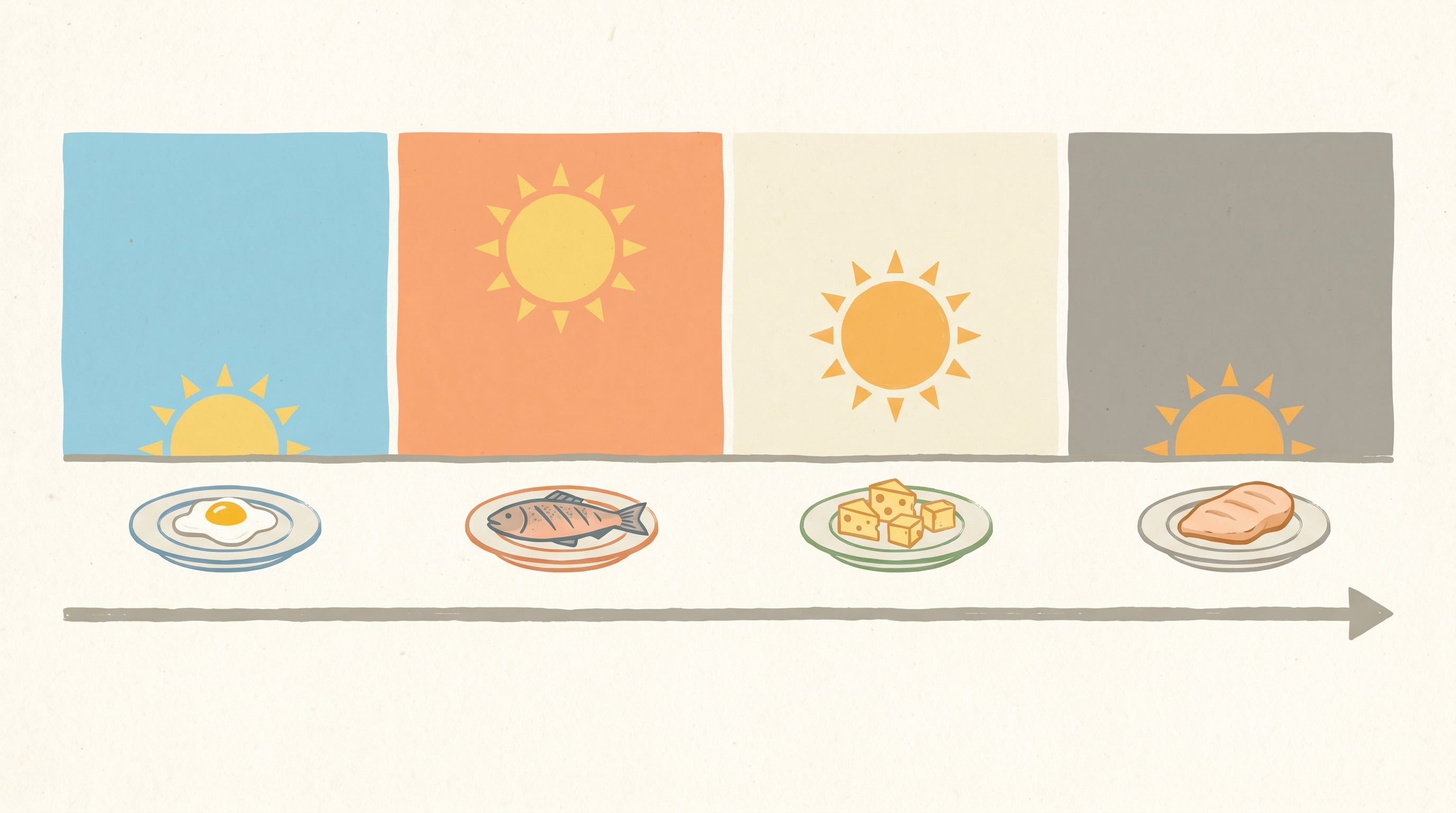 Los especialistas recomiendan ubicar el almuerzo entre el desayuno y la cena para sostener un ayuno nocturno de 12 horas y favorecer el metabolismo (Imagen Ilustrativa Infobae)