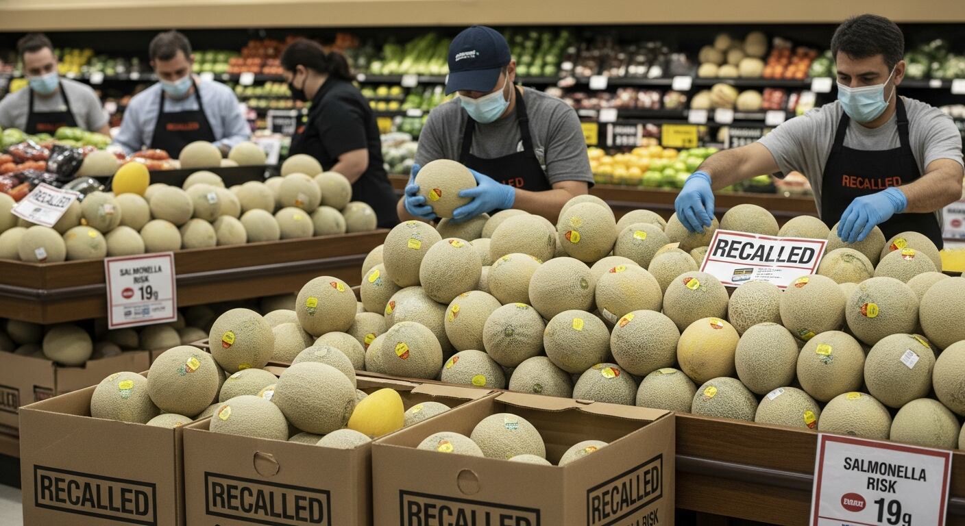 El brote de Salmonella asociado al melón cantalupo precortado reactivó las recomendaciones de comprar la fruta entera, lavar su cáscara rugosa con agua corriente y cortar solo al momento para reducir el riesgo de contaminación. (Imagen Ilustrativa Infobae)