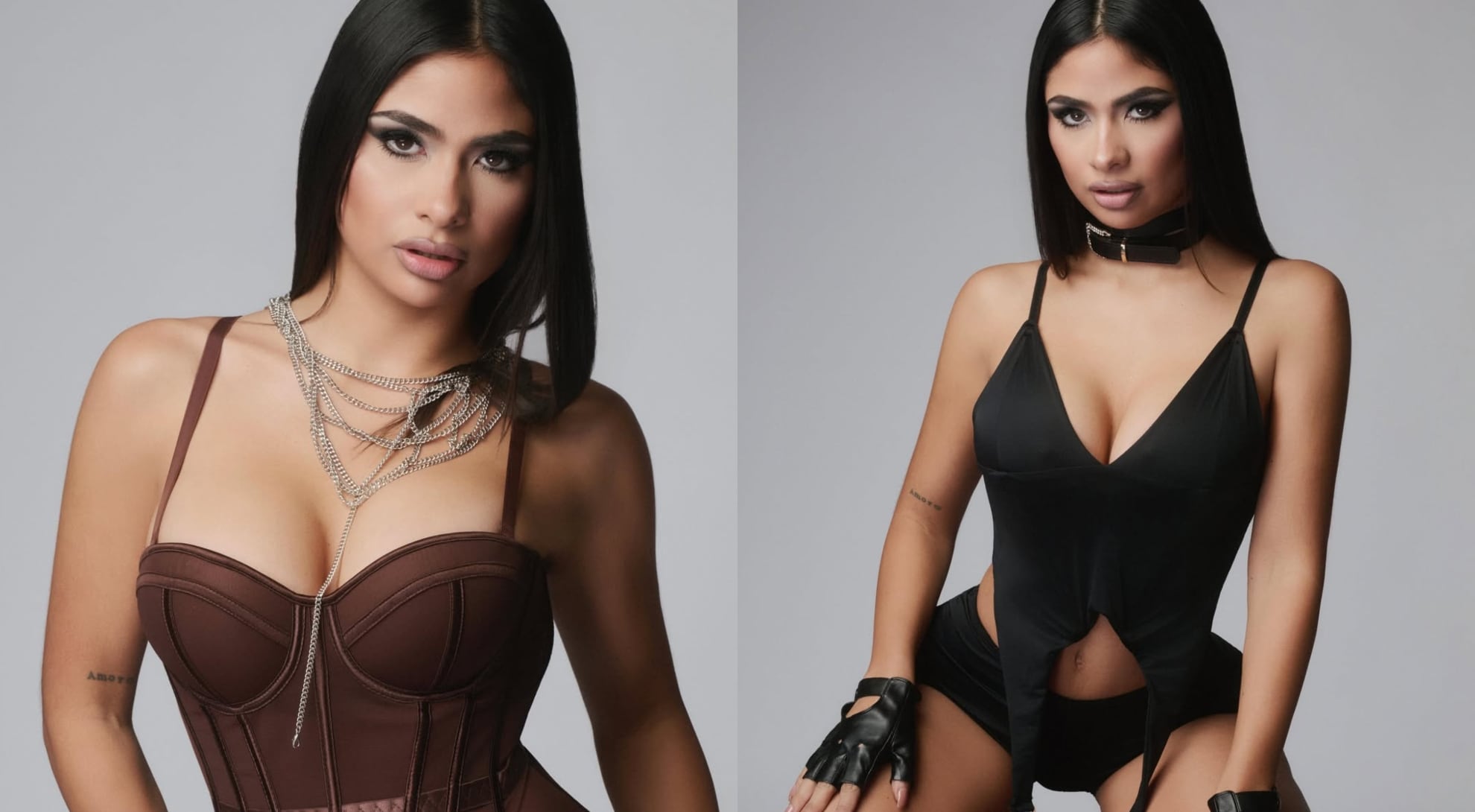 Daniela Celis protagonizó fotos inspirada en Kim Kardashian y la acusaron de excederse con los retoques (Instagram)
