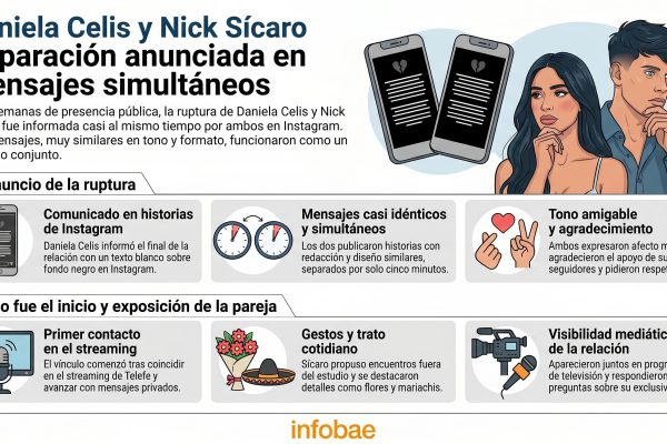 Daniela Celis y Nick Sícaro anunciaron su separación: “Somos amigos, ya no estamos más juntos”