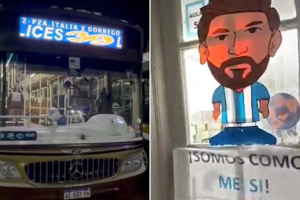 De los saludos en el transporte público a los festejos en los colegios: así se vio el cumpleaños de Lionel Messi en todo el país