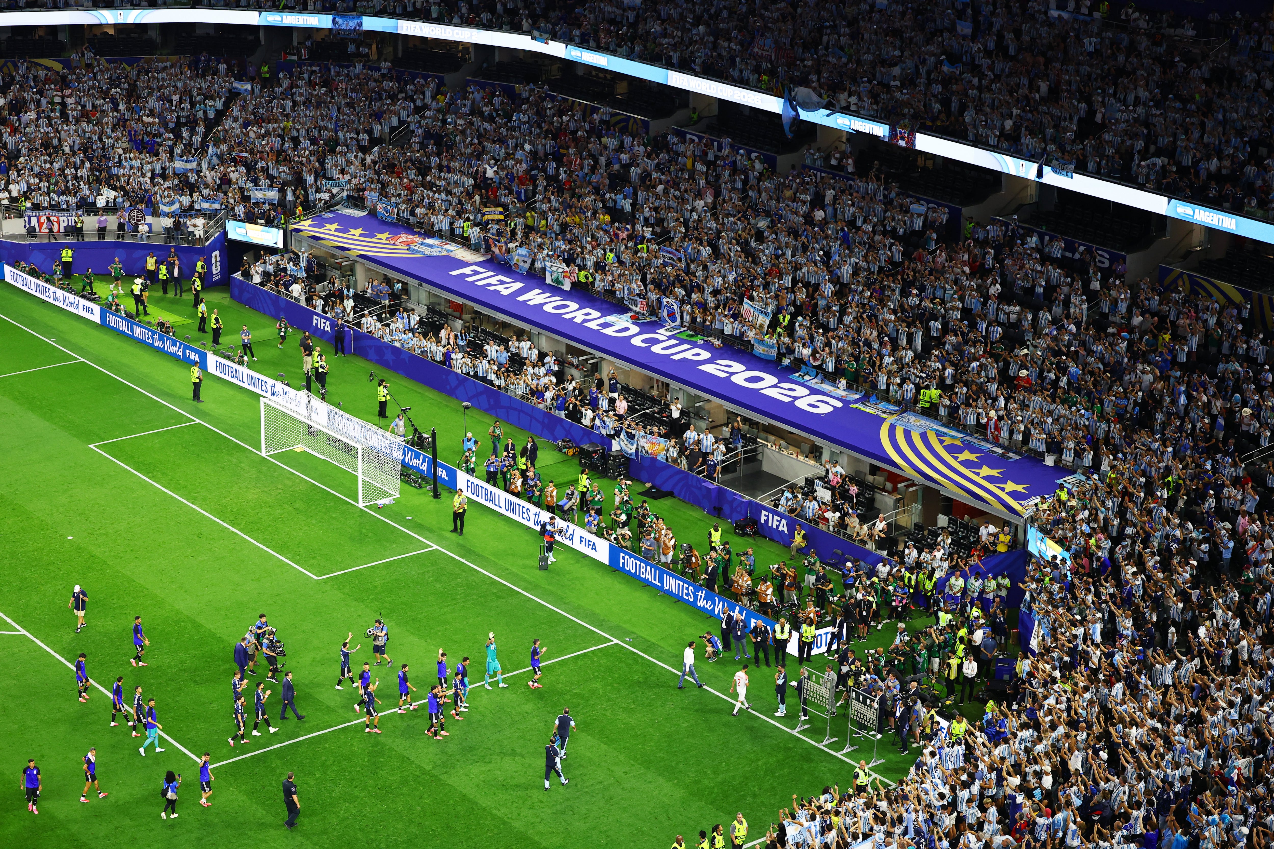 Argentina fue claramente local en Dallas (REUTERS/Issei Kato)