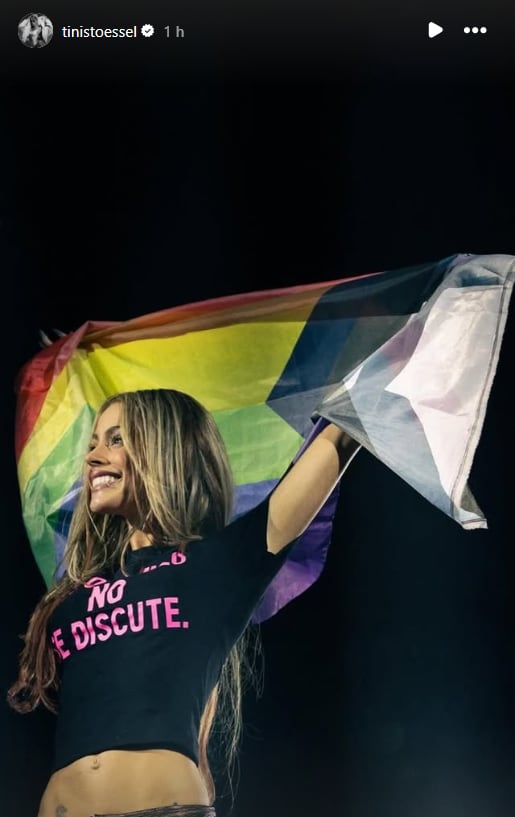 La imagen que Tini Stoessel eligió en el Día Internacional del Orgullo LGBT+