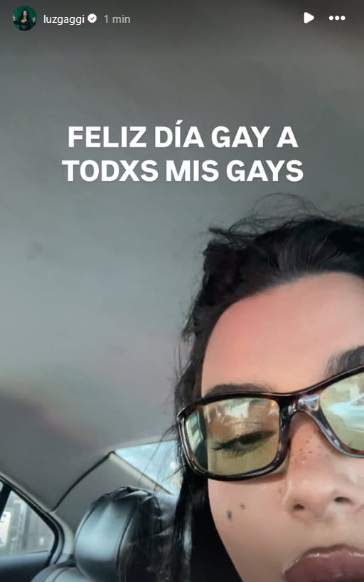 Luz Gaggi dijo presente en sus redes con un mensaje dirigido a la comunidad LGBT+