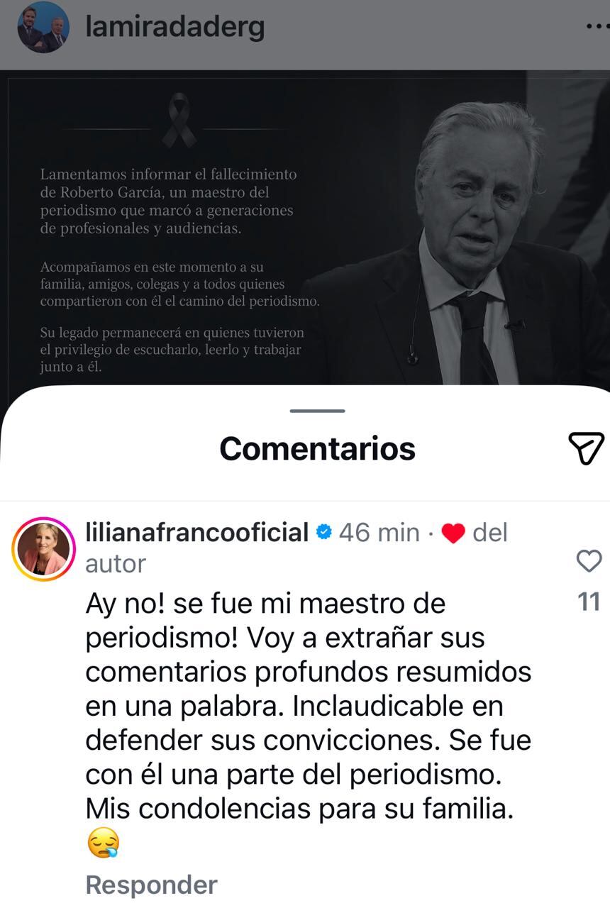 Liliana Franco lo reconoció como
