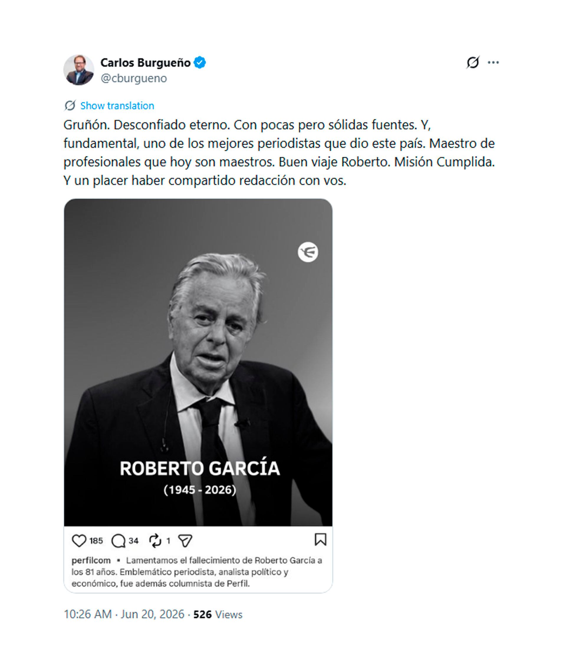 Liliana Franco lo reconoció como