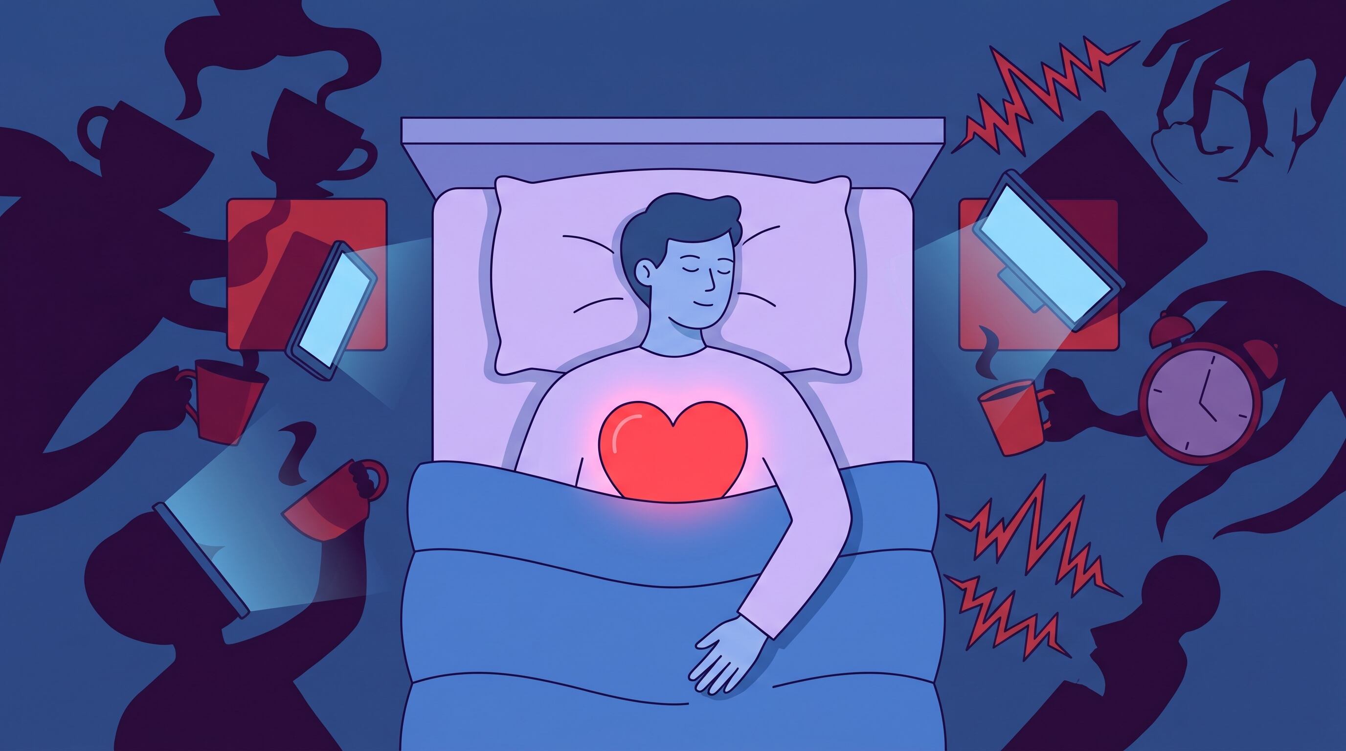 El insomnio, la apnea del sueño y las condiciones ambientales figuran entre los factores que impactan negativamente en la calidad del descanso nocturno (Imagen Ilustrativa Infobae)