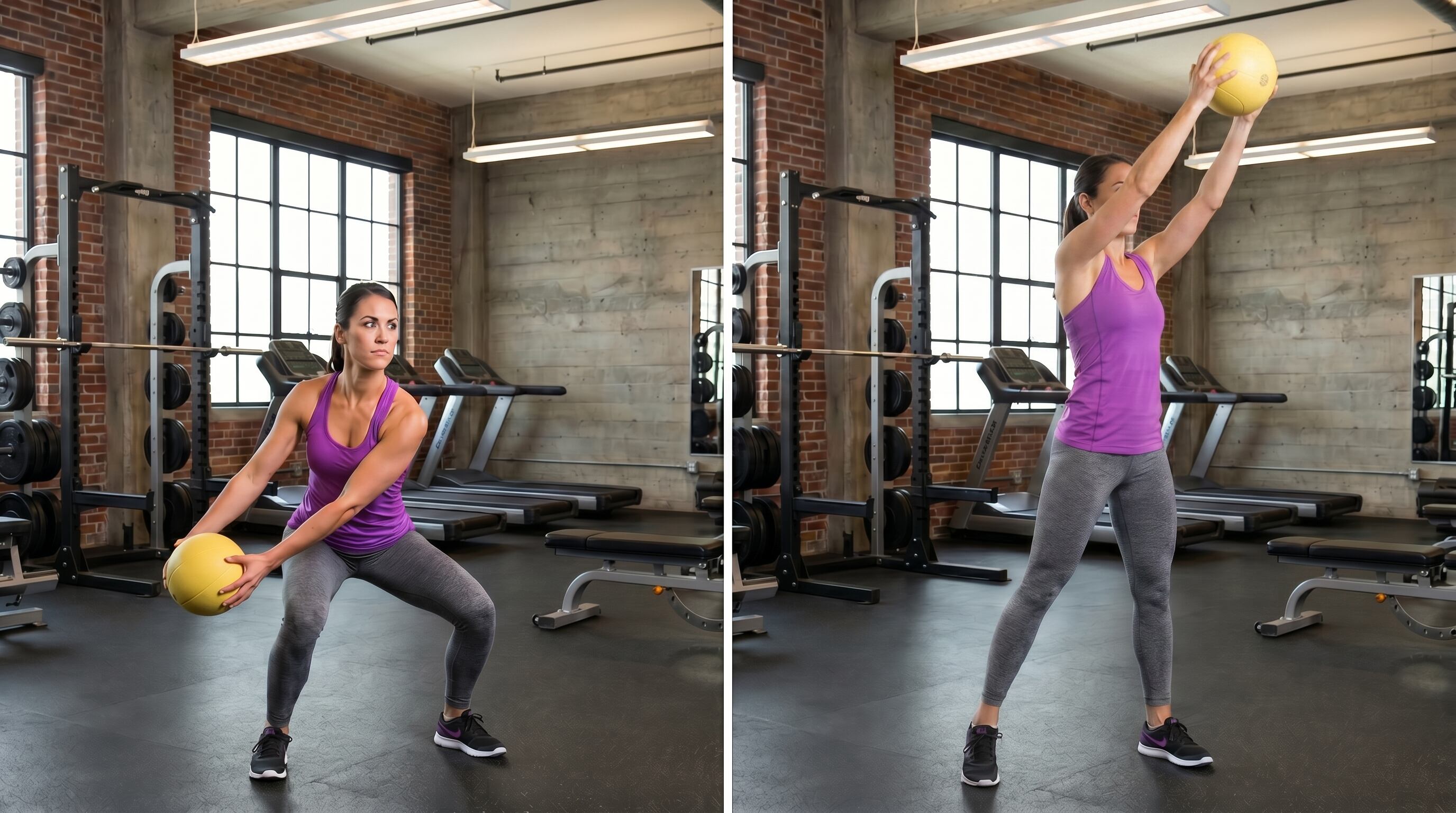 Los woodchops reproducen un movimiento diagonal de arriba hacia abajo y activan la musculatura abdominal y de la cadera (Imagen Ilustrativa Infobae)