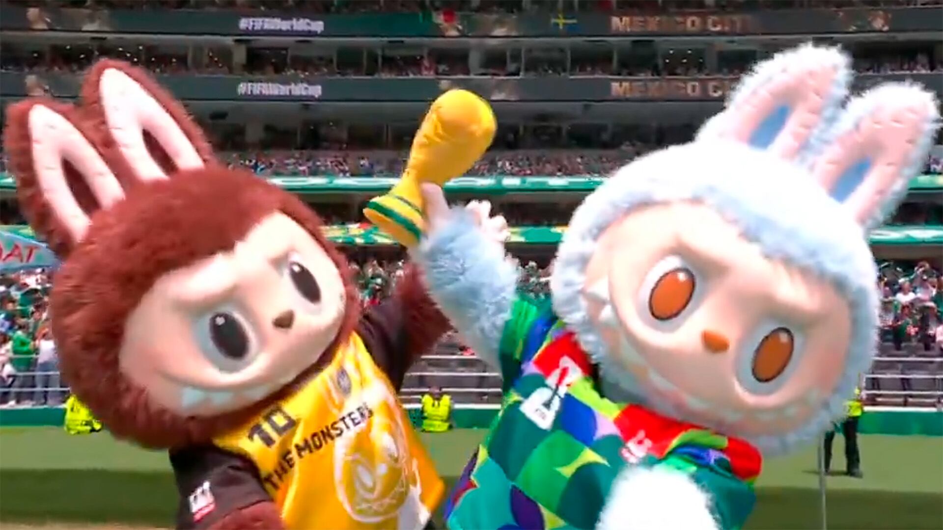 Las labubus también tuvieron su papel protagónico en la ceremonia