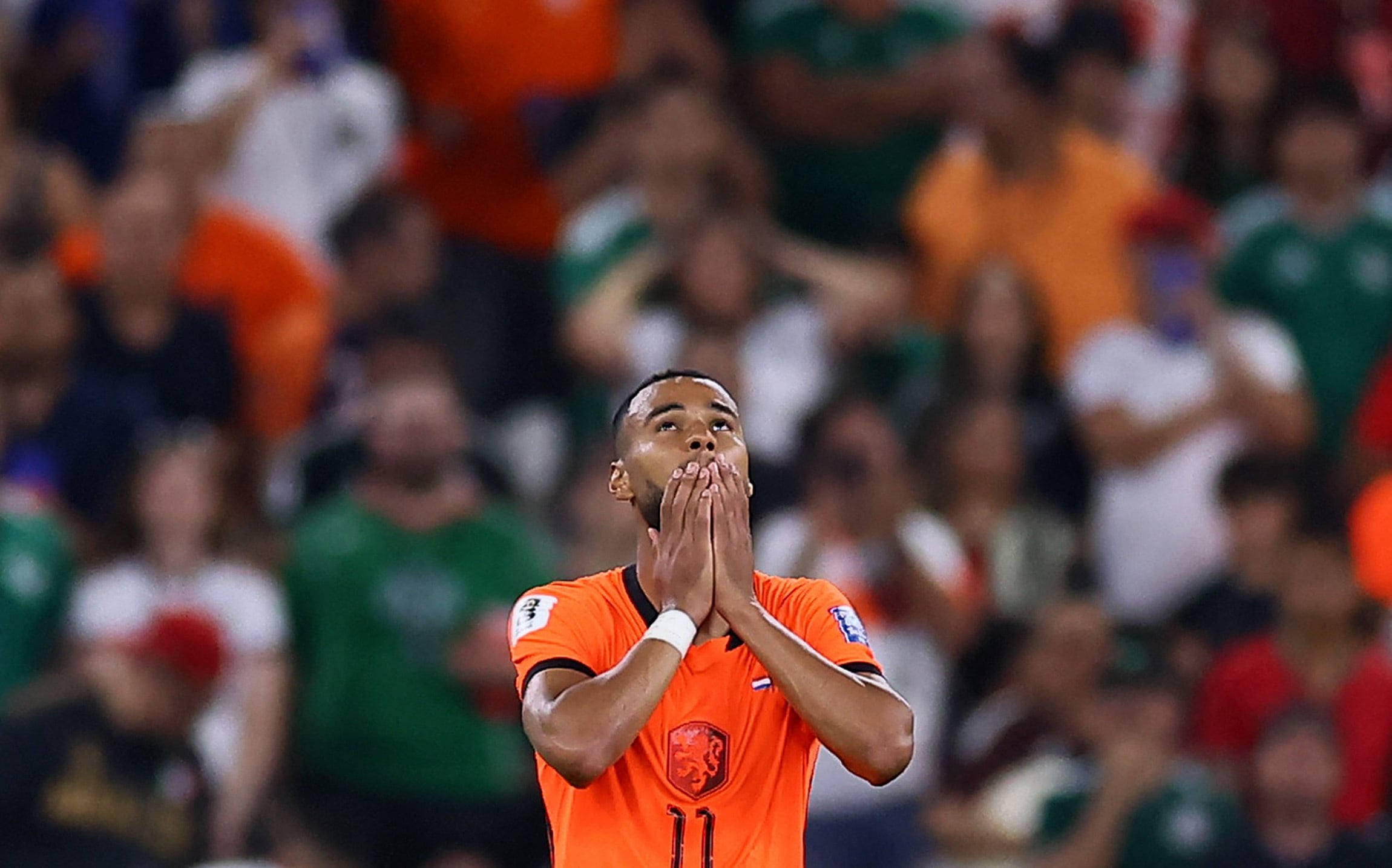 El tanto ante Marruecos fue el tercero de Gakpo en el Mundial 2026, y el quinto en ocho partidos disputados en Copas del Mundo (REUTERS/Eloisa Sanchez)