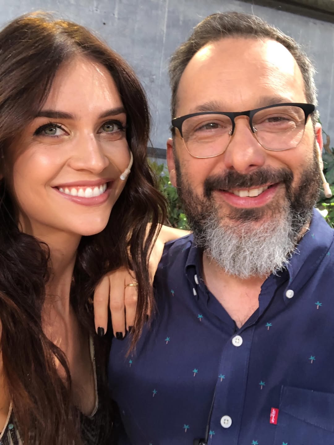 Nara y el recordado conductor Gerardo Rozín, quien la convocó para acompañarlo en los inicios del programa