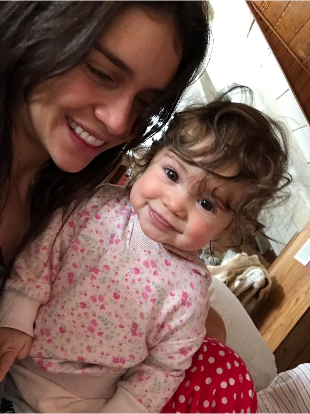 Zaira compartió una tierna selfie con su hija durante sus comienzos como parte de La Peña de Morfi (Instagram)