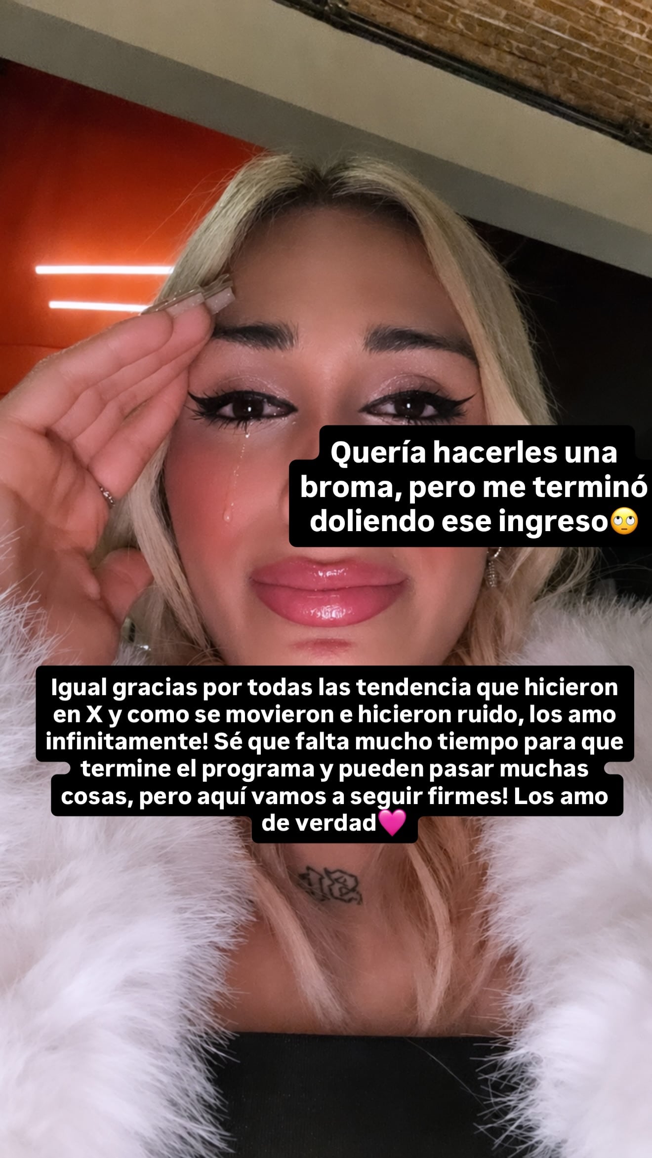 El llanto de Danelik por no regresar a la casa de Gran Hermano que se hizo viral: «Tengo un nudo en la garganta»