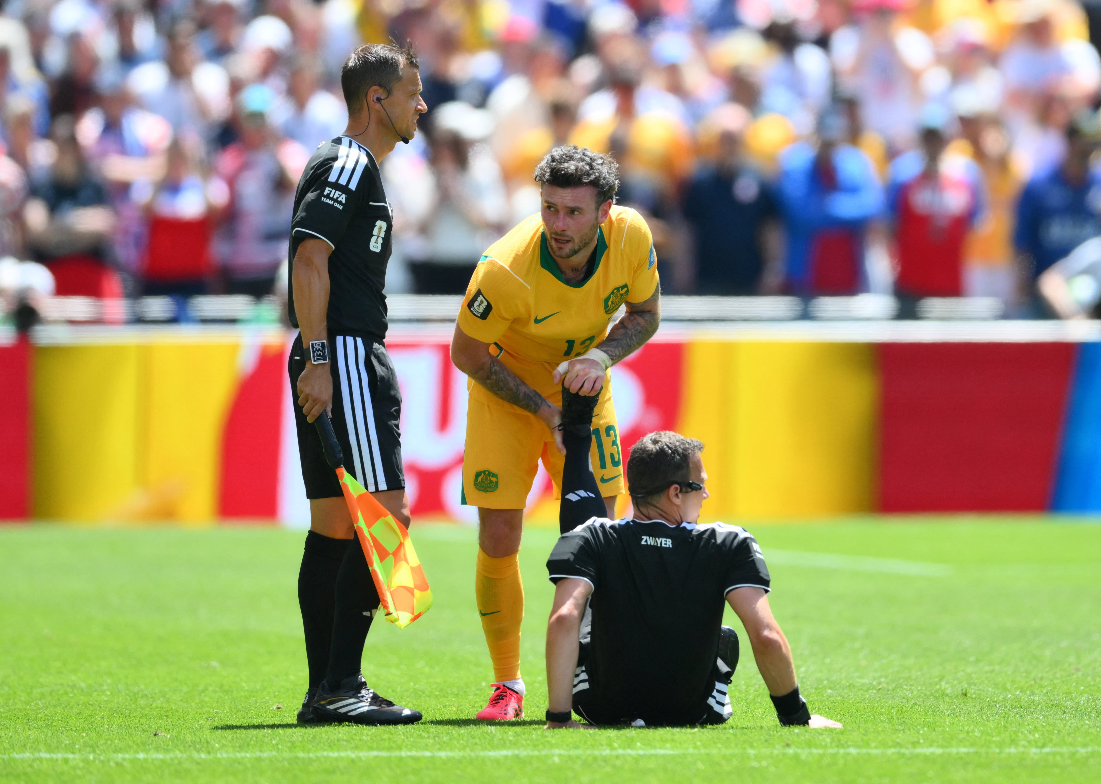 Fue el primer partido de Felix Zwayer como árbitro en una Copa del Mundo (Crédito: Reuters/Steven Bisig)