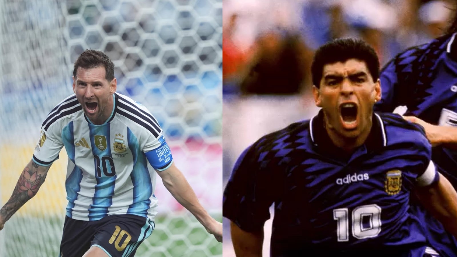 Lionel Messi y Diego Maradona estuvieron en el debate de glorias brasileñas