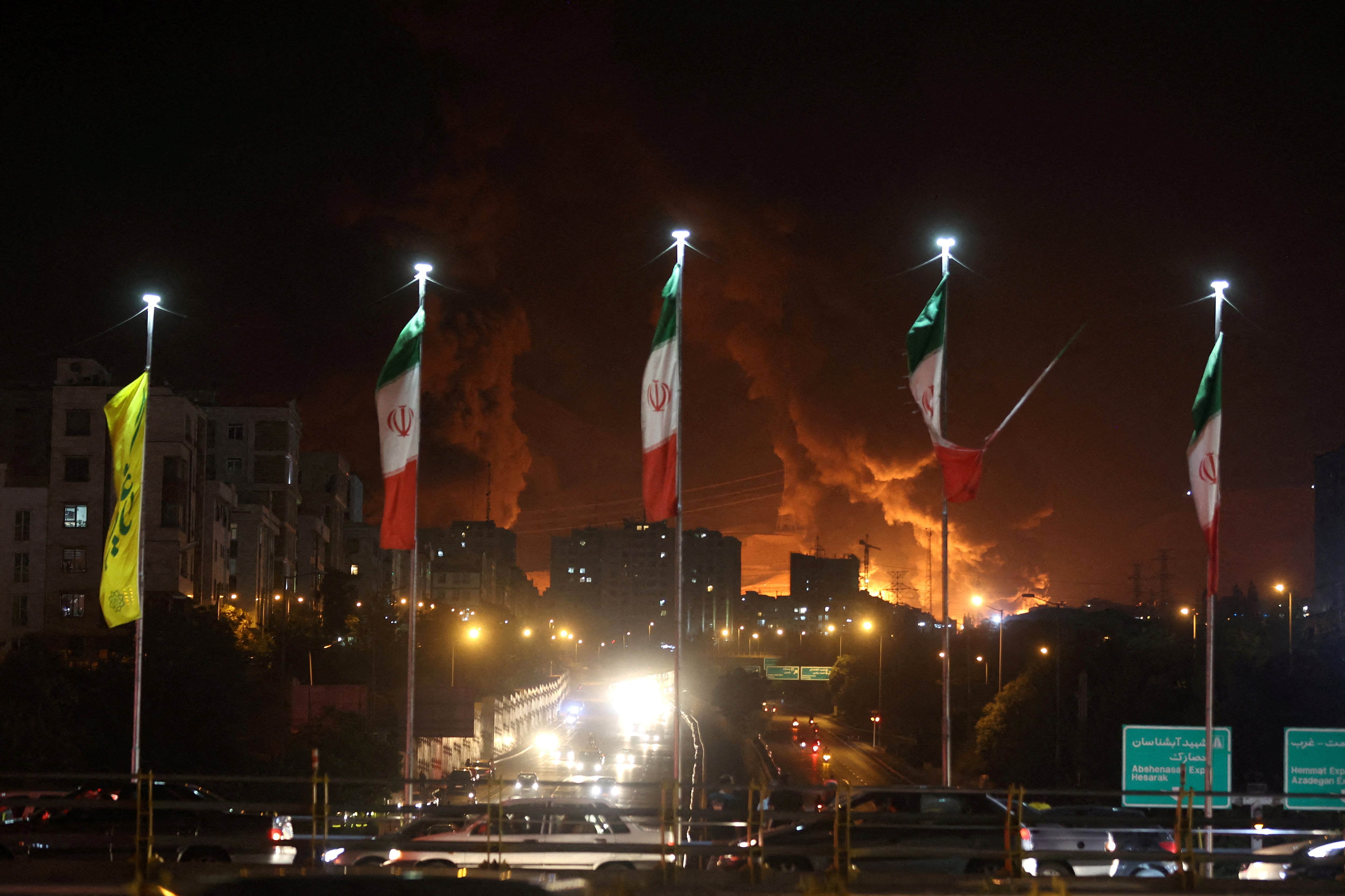 La nueva ofensiva iraní se produjo después de que Israel informara que realizó ataques aéreos contra “objetivos militares” en territorio iraní (REUTERS)