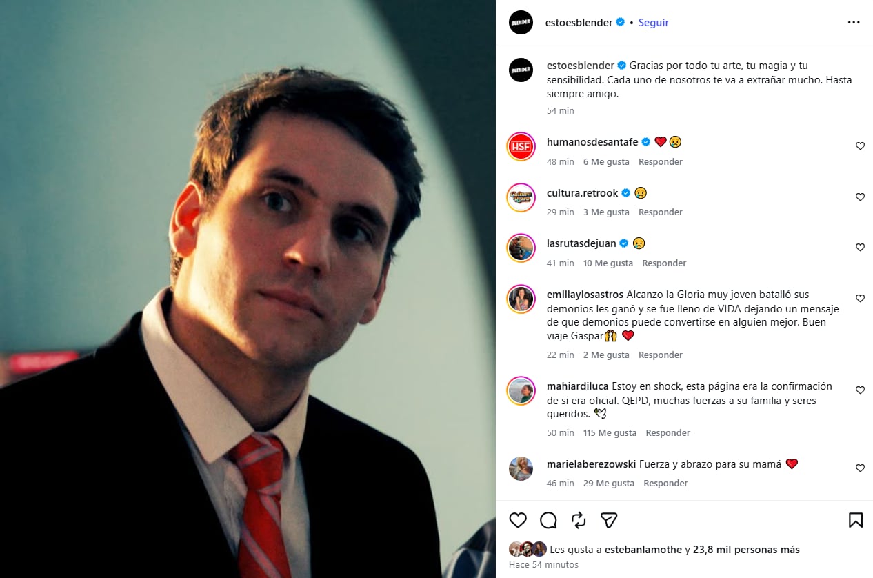 El video de Gaspi hablando sobre su muerte que se volvió viral: “Se te apaga la tele y te fuiste”