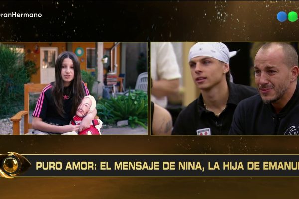 Emanuel en Gran Hermano rompió en llanto al ver el mensaje que le dejó su hija: “Te amo, papá”