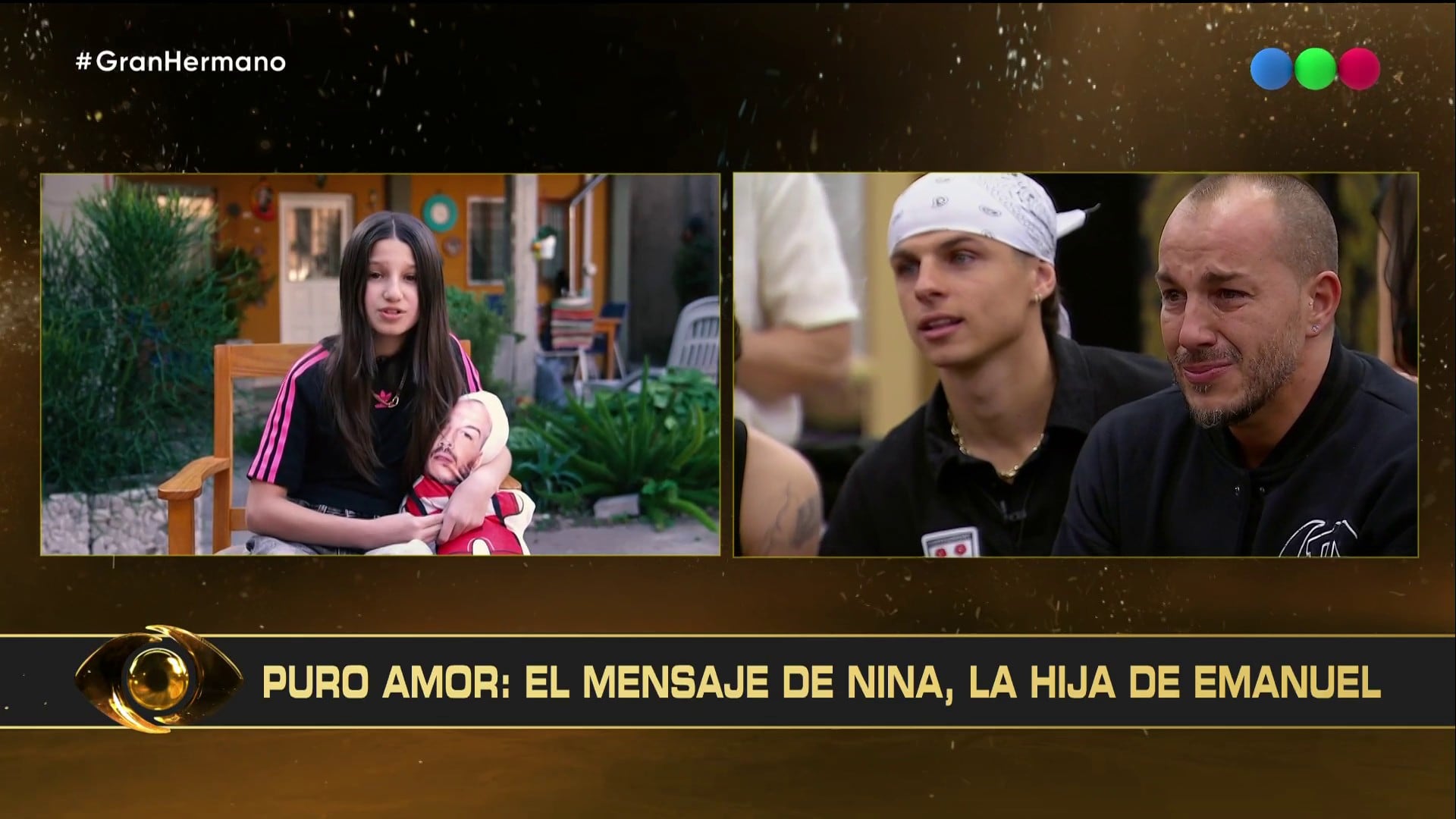 Emanuel en Gran Hermano rompió en llanto al ver el mensaje que le dejó su hija: “Te amo, papá”